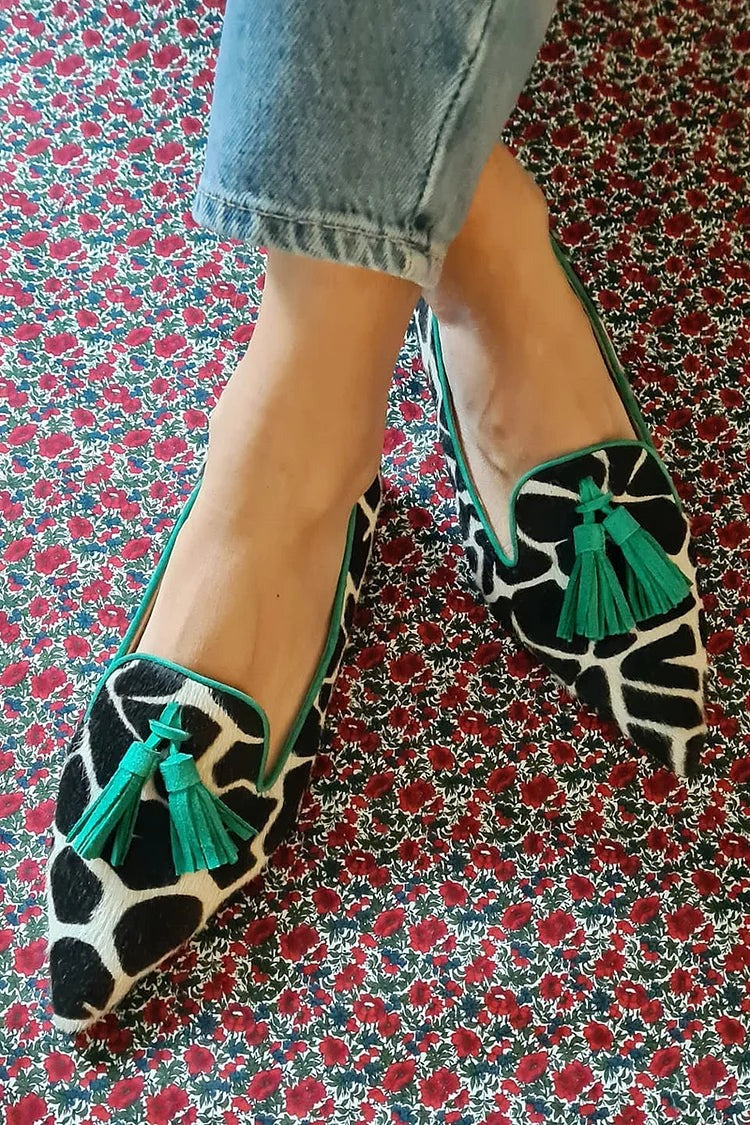 Beatrice | Mocasines Elegantes de Punta Leopardo
