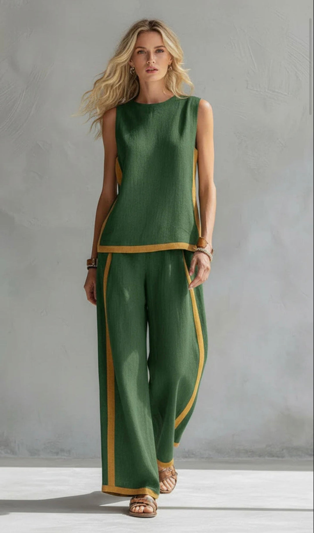 Leila | Conjunto elegante de chaleco y pantalón