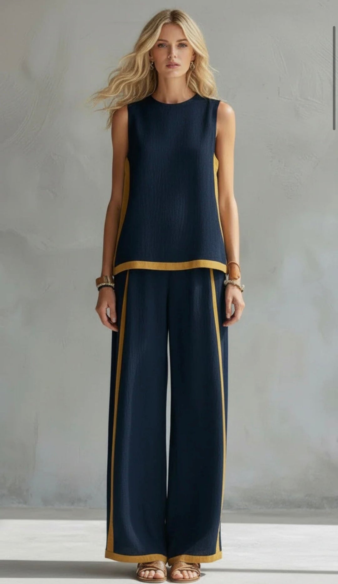 Leila | Conjunto elegante de chaleco y pantalón