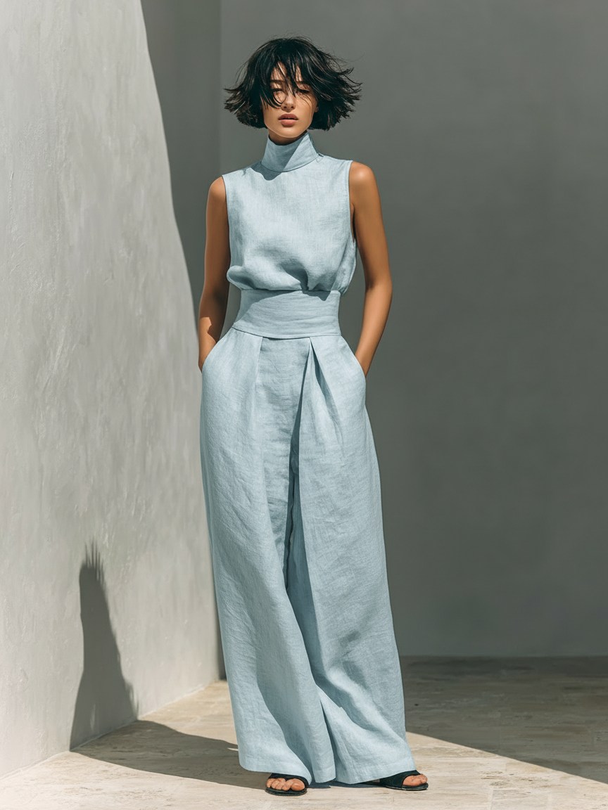 María | Conjunto de lino elegante